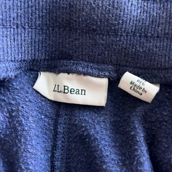 LL Bean Blue Jogger Sweatpants - Picture 3 of 3